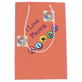 I Liebe Bingo n Wirbel Geschenktasche Mittlere Geschenktüte