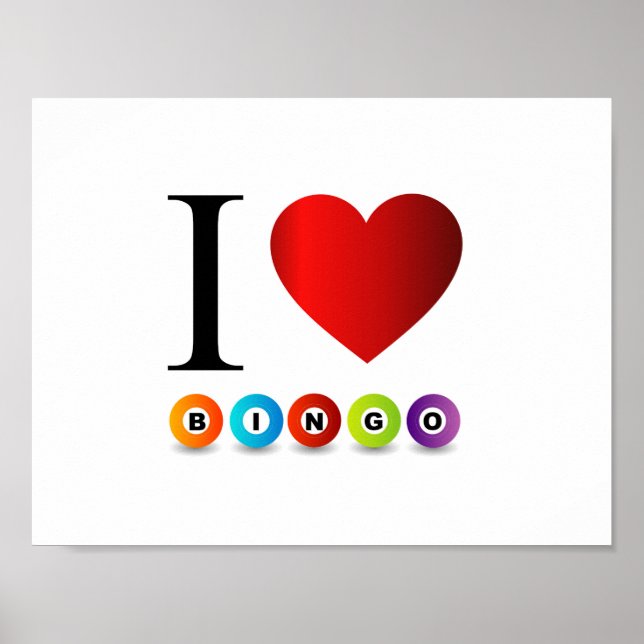 I Liebe Bingo Poster (Vorne)