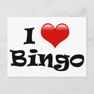 I Liebe Bingo Postkarte