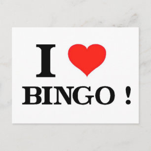 I Liebe Bingo Postkarte