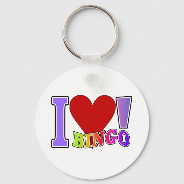 I Liebe Bingo Schlüsselanhänger (Vorderseite)