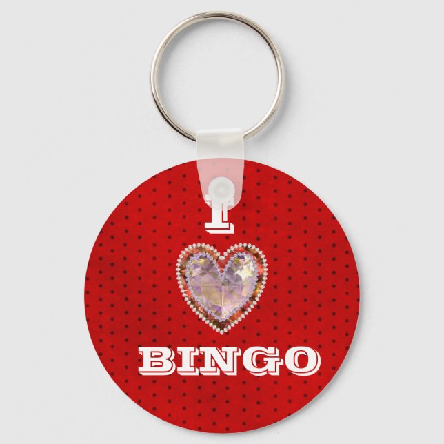 I Liebe Bingo Schlüsselanhänger (Vorderseite)