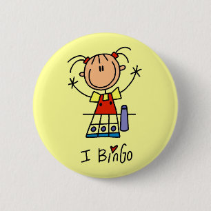 I Liebe-Bingo-T-Shirts und Geschenke Button