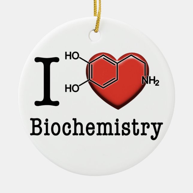 I Liebe-Biochemie Keramikornament (Vorne)