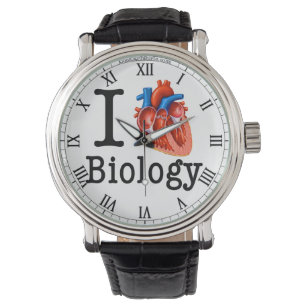 I Liebe Biologie Armbanduhr