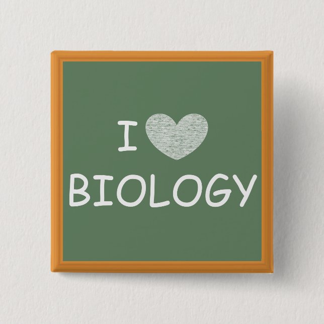 I Liebe-Biologie Button (Vorderseite)