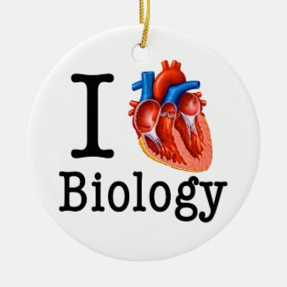 I Liebe-Biologie Keramikornament