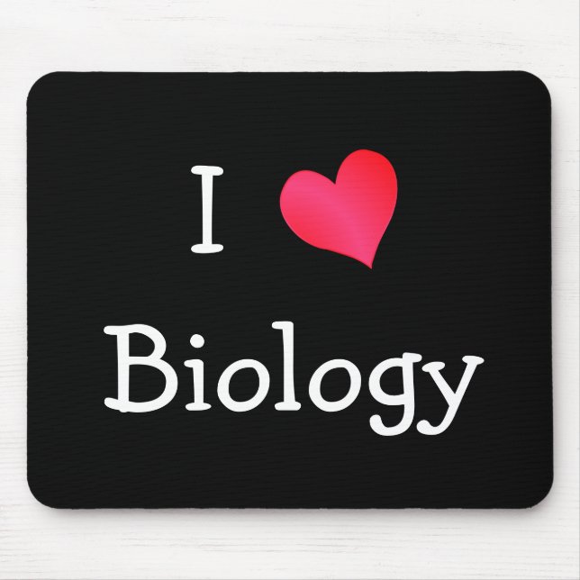 I Liebe Biologie Mousepad (Vorne)