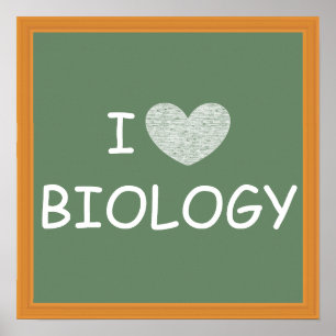 I Liebe Biologie Poster