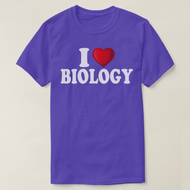I Liebe Biologie T-Shirt (Design vorne)