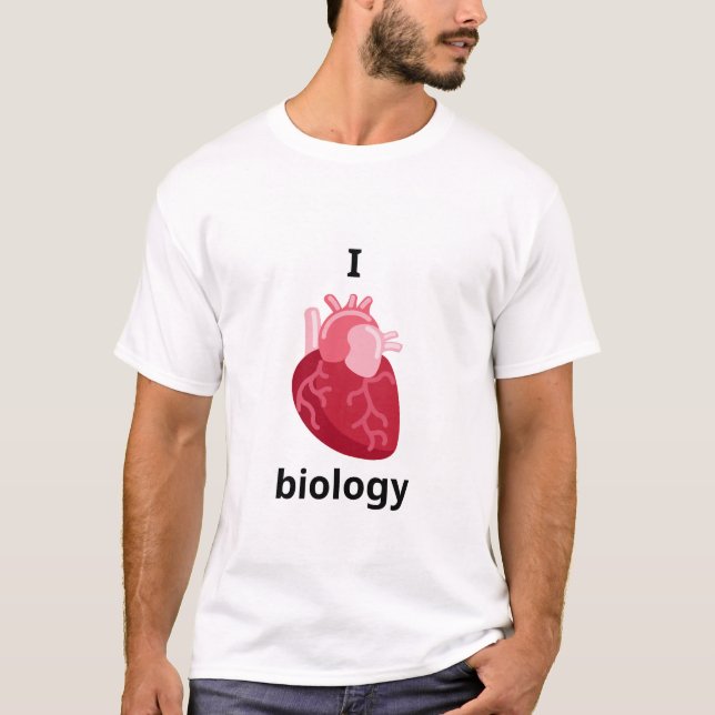 I Liebe Biologie T-Shirt (Vorderseite)