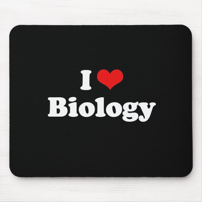 I Liebe-Biologie-T-Shirt Mousepad (Vorne)