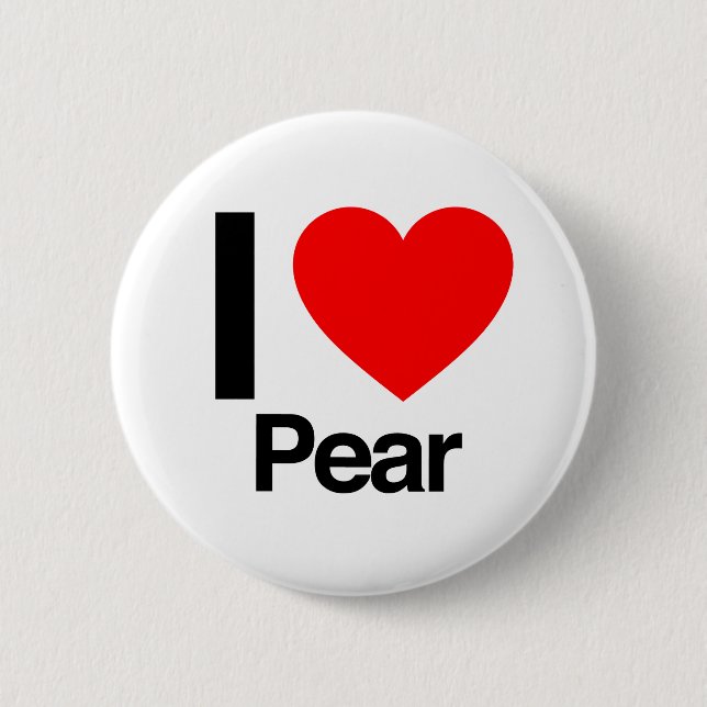 i Liebe Birne Button (Vorderseite)