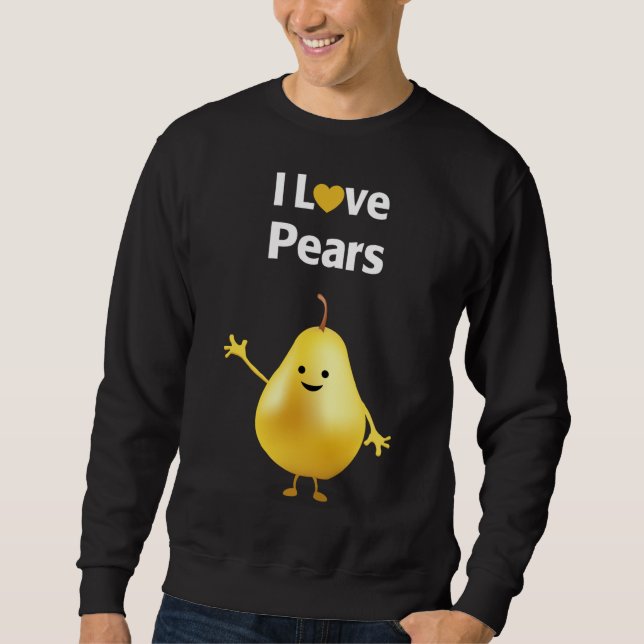 I Liebe Birnen Sweatshirt (Vorderseite)