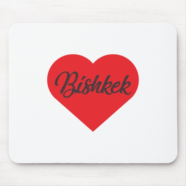 I Liebe Bischkek - Kirgisistan Mousepad (Vorne)