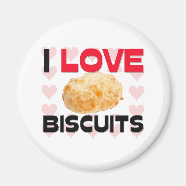 I Liebe Biscuits Magnet (Vorne)