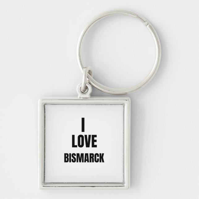 I LIEBE BISMARCK SCHLÜSSELANHÄNGER (Vorne)