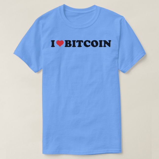 I Liebe Bitcoin  T-Shirt (Design vorne)