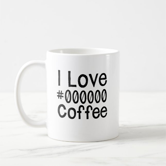 I Liebe Black Coffee Tasse (Links)