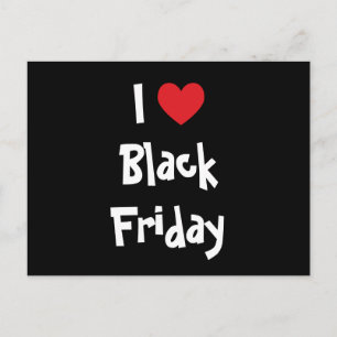 I Liebe Black Friday Postkarte