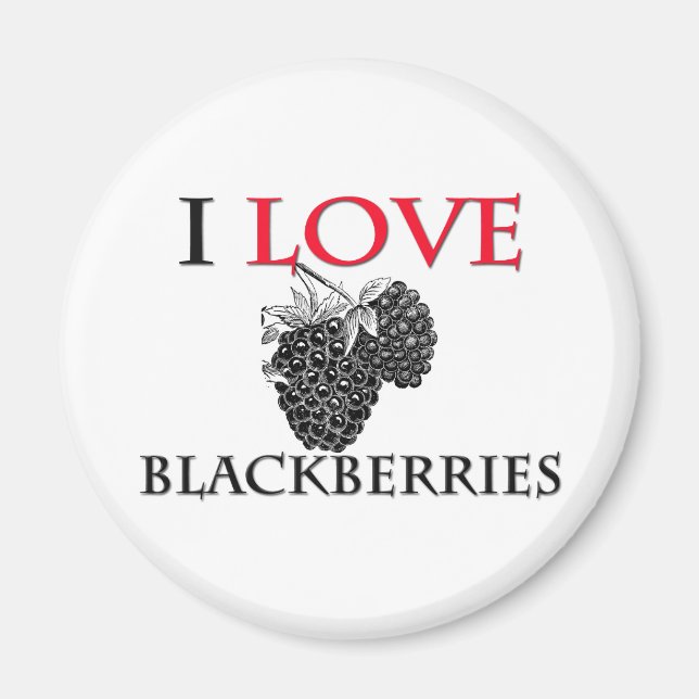 I LIEBE BLACKBERRY MAGNET (Vorne)