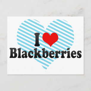 I Liebe BlackBerry Postkarte