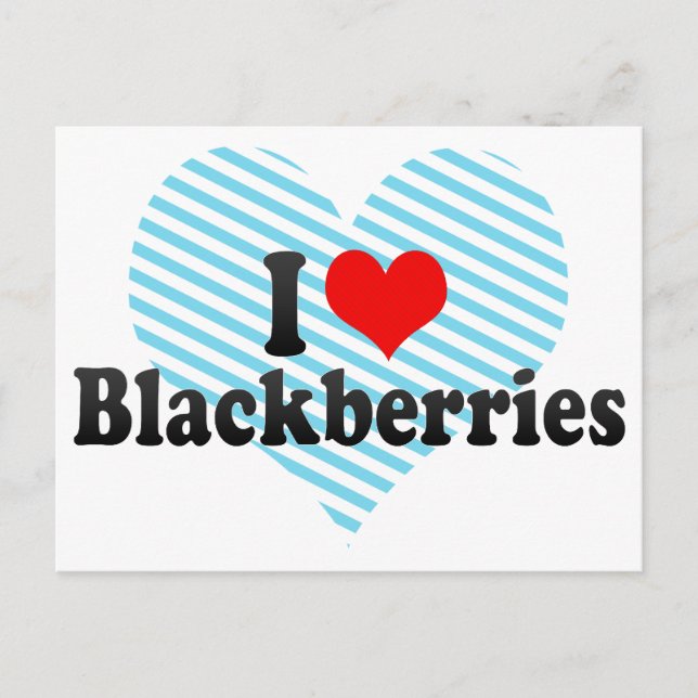 I Liebe BlackBerry Postkarte (Vorderseite)