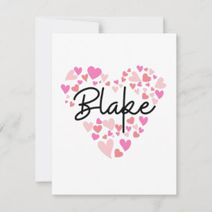 I Liebe Blake - Herz für Blake Dankeskarte