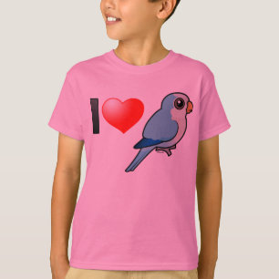 I Liebe-Blau-Quäker T-Shirt