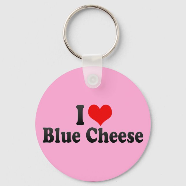 I Liebe Blaukäse Schlüsselanhänger (Vorderseite)