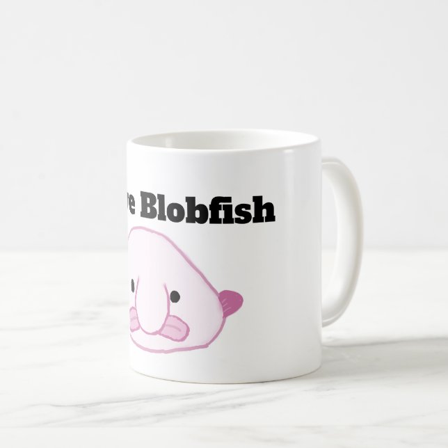 I Liebe Blobfish Kaffee-Tasse Kaffeetasse (VorderseiteRechts)