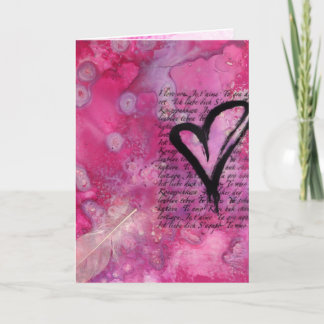 I Liebe blockieren Sie Valentinstag-Karte Feiertagskarte