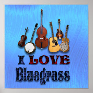 I LIEBE BLUEGRASS - POSTER