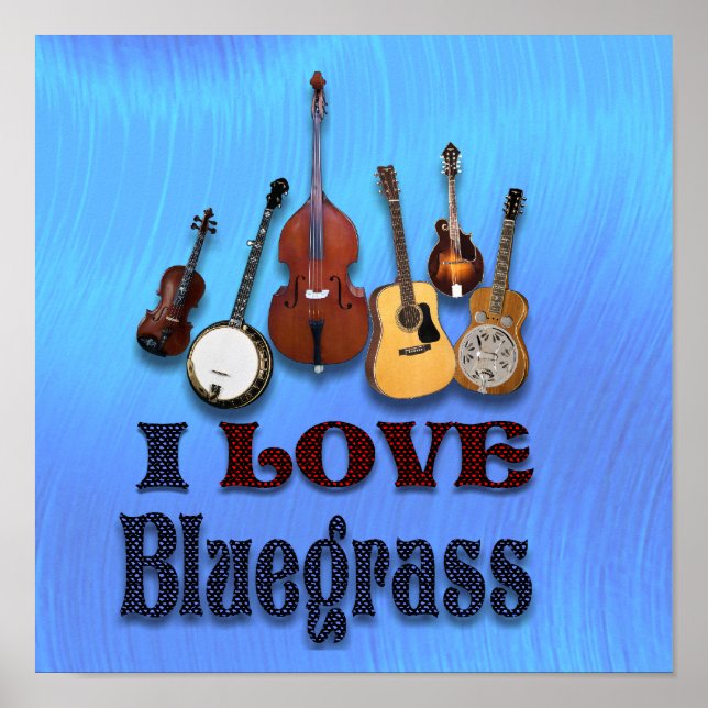 I LIEBE BLUEGRASS - POSTER (Vorne)