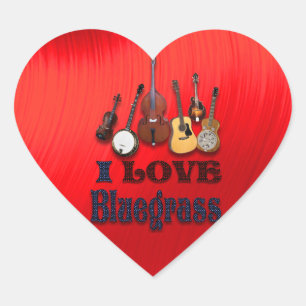 I LIEBE BLUEGRASS - STICKER