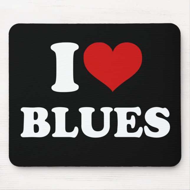 I LIEBE BLUES MOUSEPAD (Vorne)