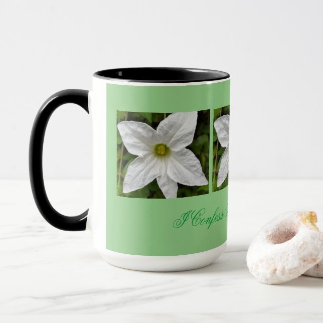 I LIEBE BLUME TASSE (Mit Donut)
