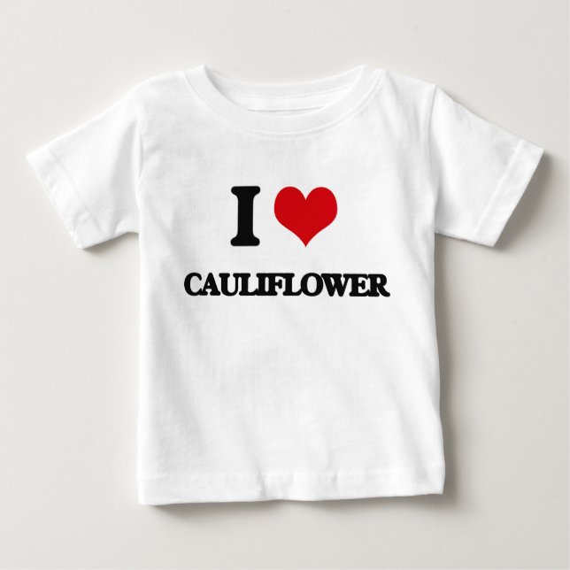 I Liebe-Blumenkohl Baby T-shirt (Vorderseite)