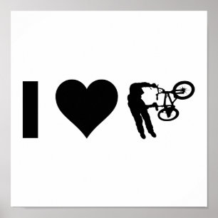 I LIEBE BMX POSTER