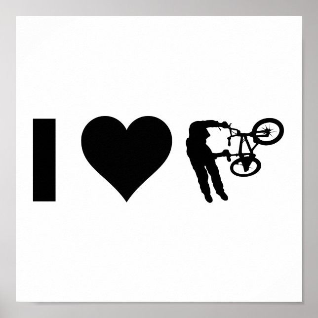I LIEBE BMX POSTER (Vorne)