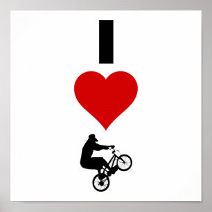I Liebe BMX (vertikal) Poster