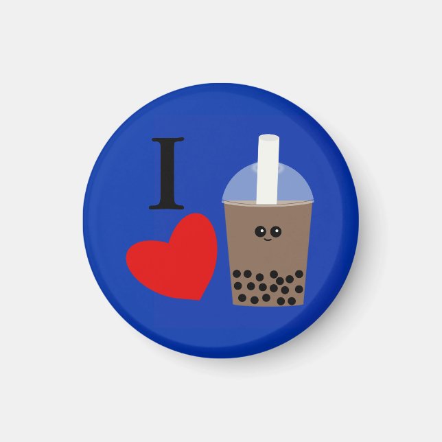 I Liebe Boba Drink #1 Magnet (Vorne)