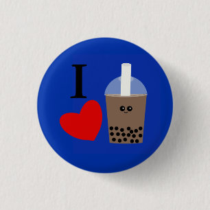 I Liebe Boba Drink #1 Schaltfläche Button