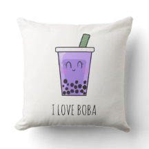 I Liebe Boba Kawaii Bubble Tea Taro Ube Lila
