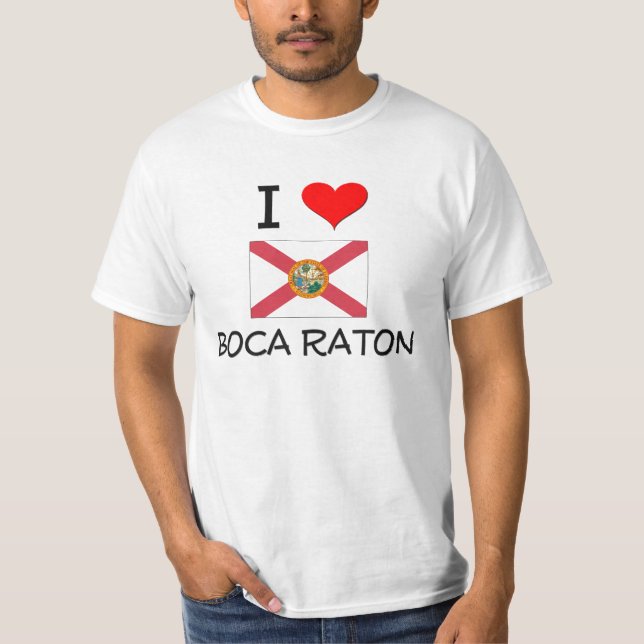 I Liebe BOCA RATON Florida T-Shirt (Vorderseite)