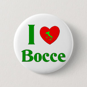 I Liebe Bocce Button