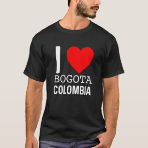 I Liebe Bogota Kolumbien Flaggenplan Kolumbien Pri T-Shirt