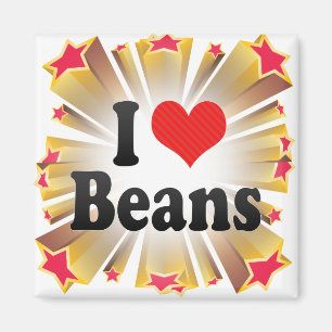 I Liebe-Bohnen Magnet