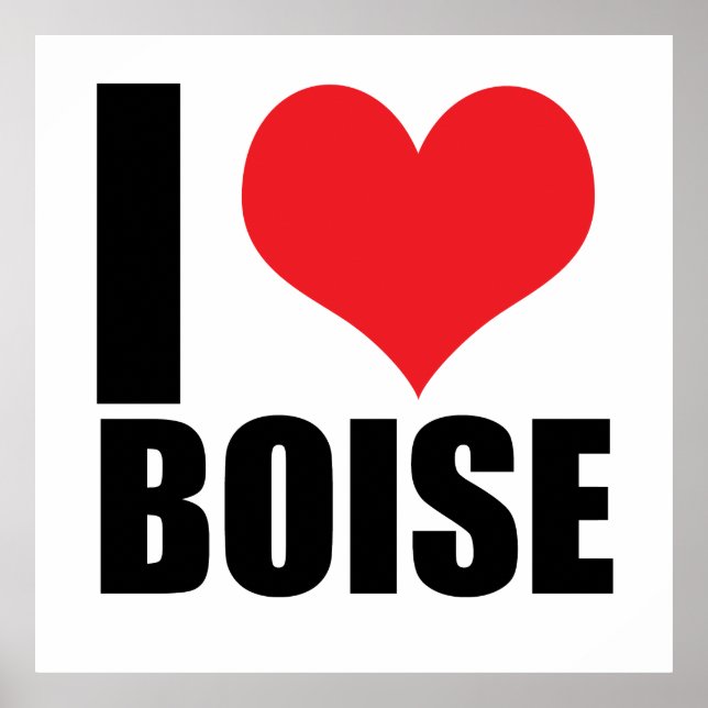 I Liebe Boise Poster (Vorne)