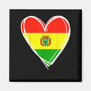 I Liebe Bolivien Cool Bolivien Flag Herzdesign Bol Magnet